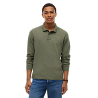 Tommy Jeans Mens Polo Essential Long Sleeve Rocky Mountain
