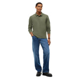 Tommy Jeans Mens Polo Essential Long Sleeve Rocky Mountain