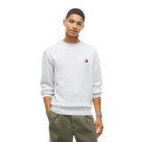 Tommy Jeans Mens Sweatshirt Badge Crewneck Ice Grey Heather