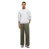 Tommy Jeans Mens Sweatshirt Badge Crewneck Ice Grey Heather