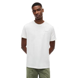 Tommy Jeans Mens T-Shirt Slim Linear Chest Ecru