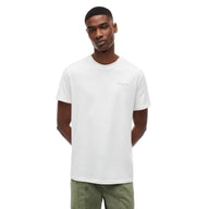 Tommy Jeans Mens T-Shirt Slim Linear Chest Ecru