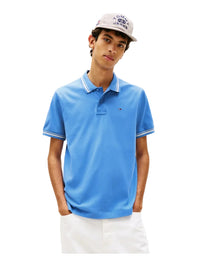 Tommy Jeans Mens Polo Regular Tipped Blue Twilight