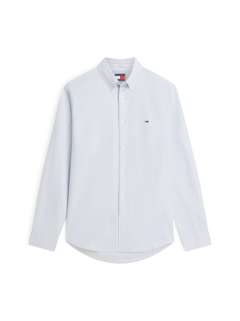 Tommy Jeans Mens Shirt Regular Oxford Sweet Blue