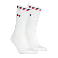 Tommy Hilfiger Mens Socks Long 2 Pack White