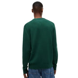 Tommy Jeans Mens Sweater Slim Essential Velvet Green