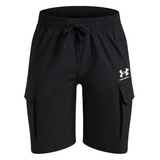 Under Armour Boys Vibe Woven Cargo Shorts Black/White