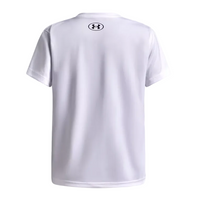 Under Armour Girls Armour Graphic Short Sleeve T-Shirt White/Purple Echo