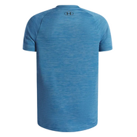 Under Armour Boys Textured Short Sleeve T-Shirt Aegean Blue/Black