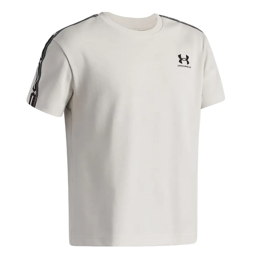 Under Armour Boys T-Shirt Icon Taped Summit White/Black