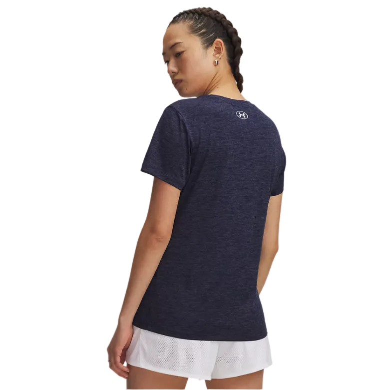 Under Armour Womens T-Shirt Tech Twist Midnight Navy/White