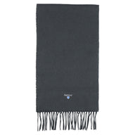 Barbour Unisex Scarf Plain Lambswool Forest Green