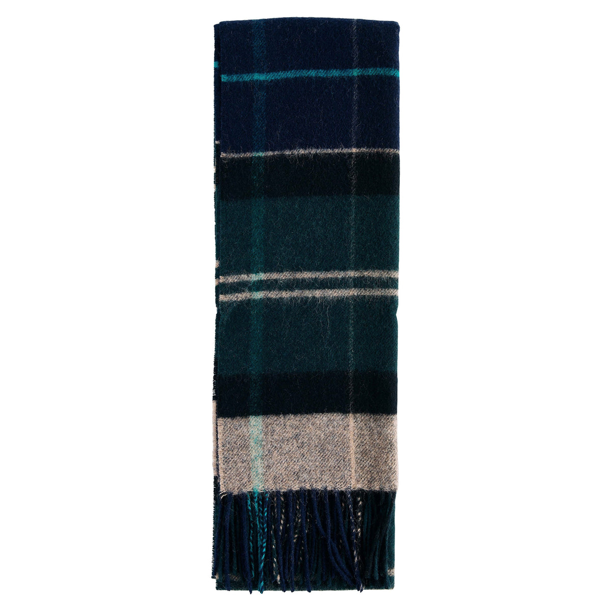 Barbour Unisex Scarf Inverness Tartan Green Loch