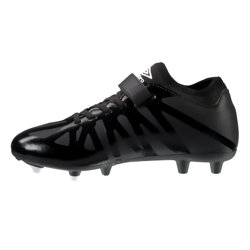 Umbro Ventura kids' black and white firm-ground football boots