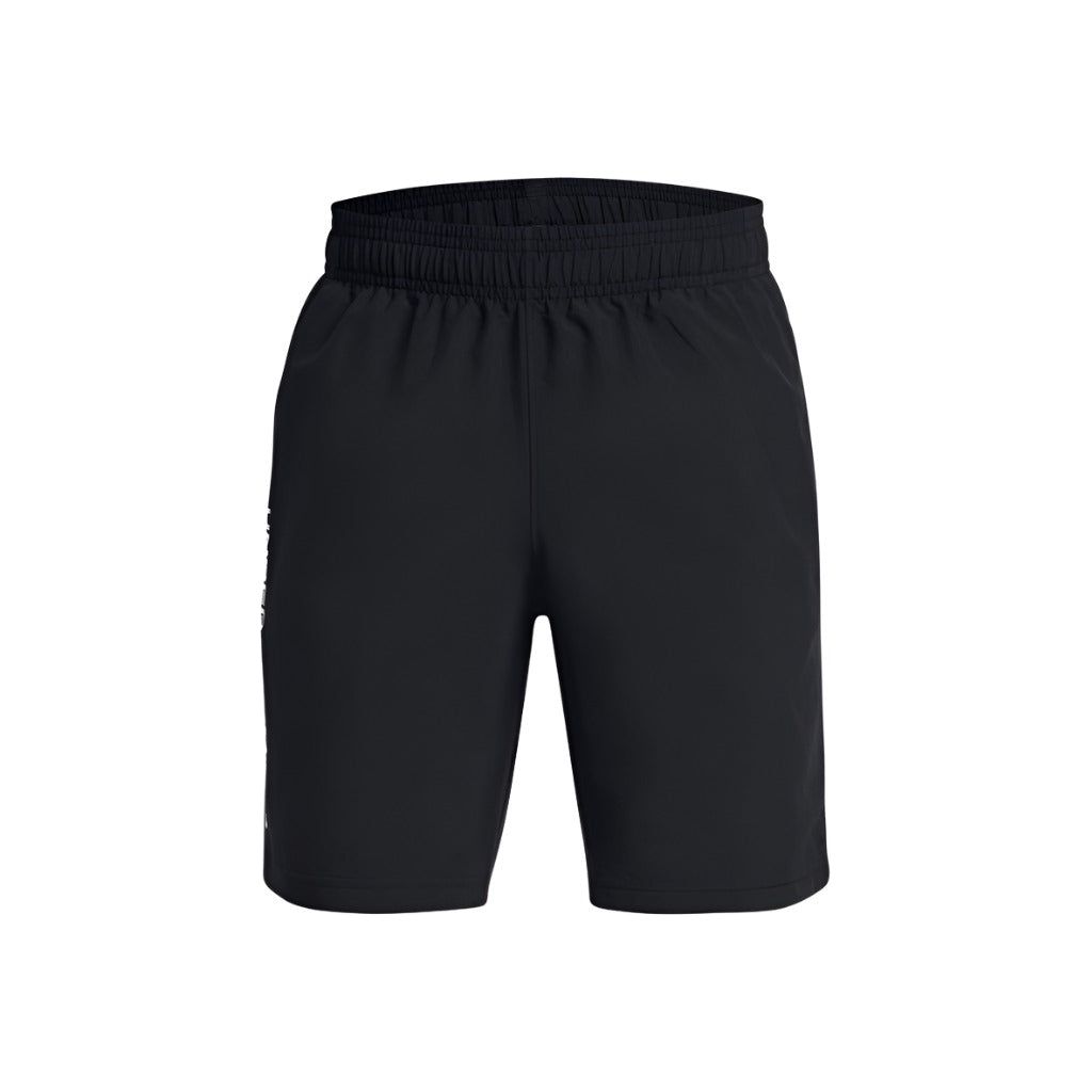 Under Armour Boys Shorts Woven Wordmark Black