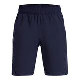 Under Armour Boys Shorts Woven Wordmark Midnight Navy