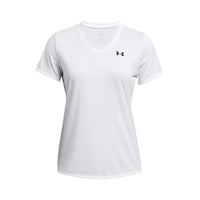 Under Armour Womens Short Sleeve V-Neck T-Shirt White