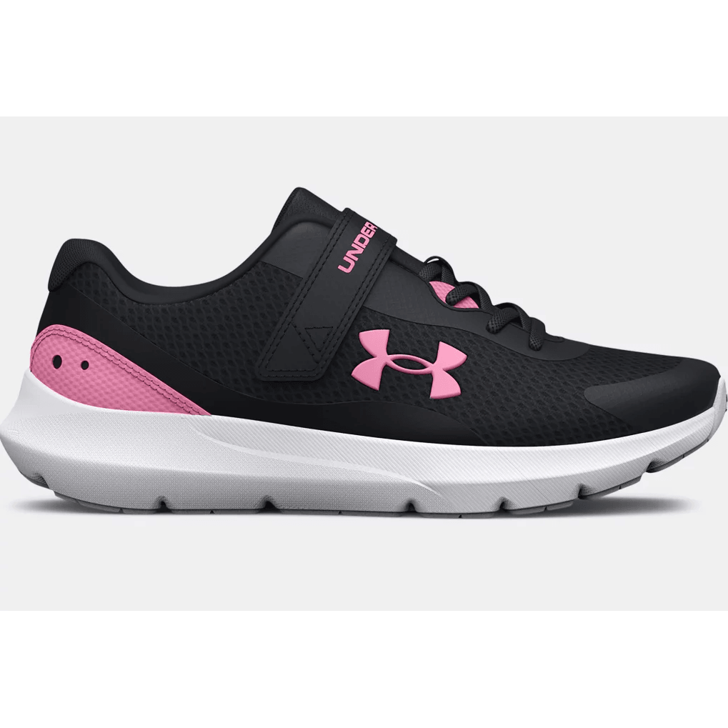 Pink and black under best sale armour shoes