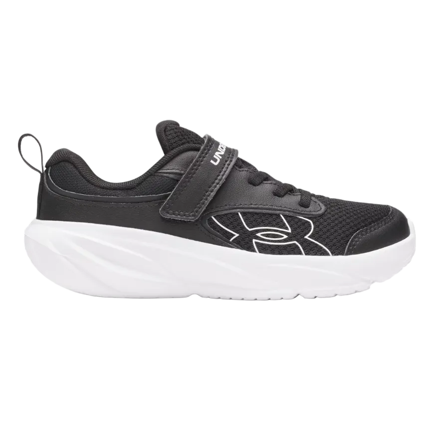 Under Armour boys' black and white trainer