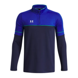 Under Armour Boys 1/4 Zip Challenger Training Midnight Navy/Royal/White