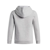 Under Armour Boys Hoodie Rival Fleece Key Print Fill Mod Gray Light Heather/White