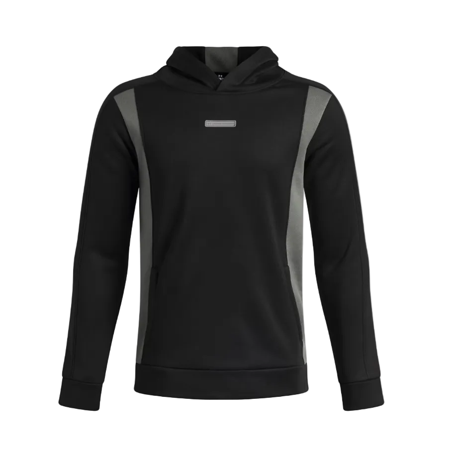Under Armour Boys Hoodie Fleece Winterized Ultimate Black/Clay Green