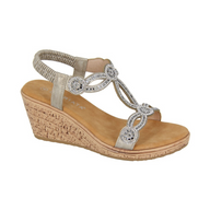 Cipriata women's sandal with elasticated