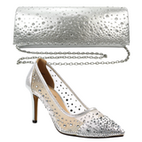 Lunar women's silver mesh slip-on shoe