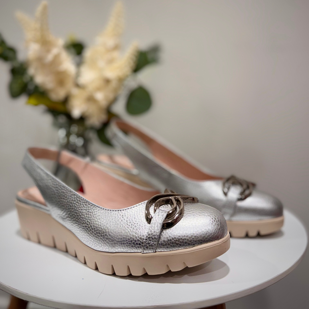 Wonders Womens Sandal C-33331 Gale Plata