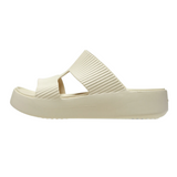 Crocs Womens Sandal Getaway Groove Platfrom HStrap Sandstone