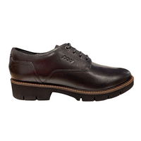 Pod women's black leather lace-up shoe