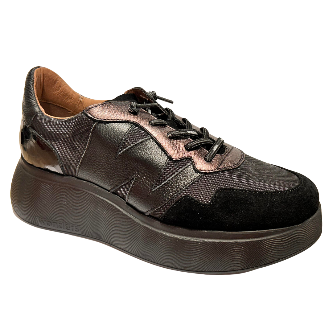 Wonders Womens Trainer A-3631 Black/Combi