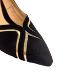 Emis Womens Shoe 8418 Black Gold