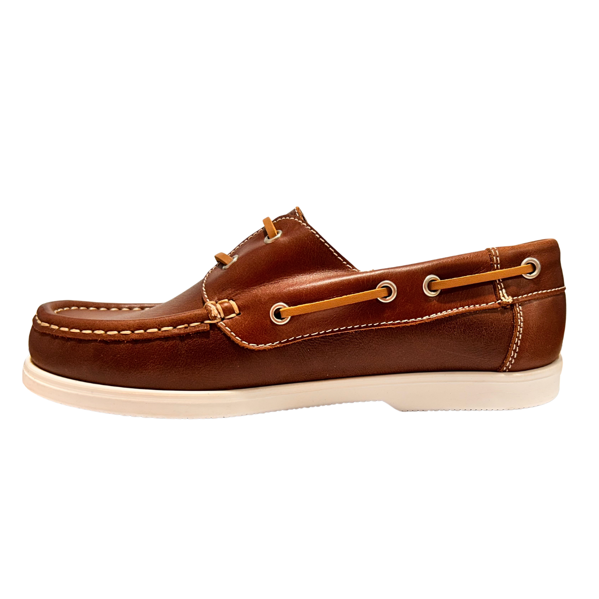 Lauren Thomas Womens Boat Shoe 82249 Brown Leather