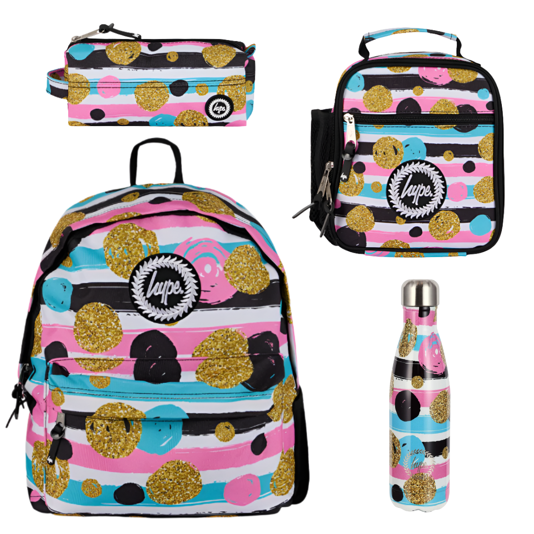 Hype Kids Pencil Case ZSBS Multi Spots & Stripes