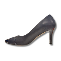 Emis women's navy leather slip-on shoe