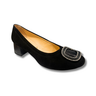 Bioeco Womens Shoe 6641 Black Suede