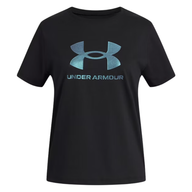Under Armour Girls Tee Rival Shimmer S/S Black/White
