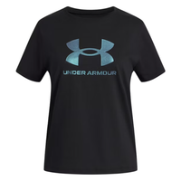 Under Armour Girls Tee Rival Shimmer S/S Black/White