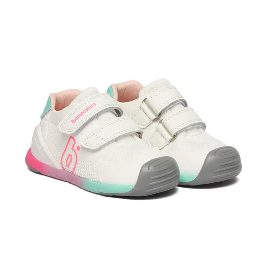 Biomecanics Girls Trainer 262137 Blanco/Fucsia