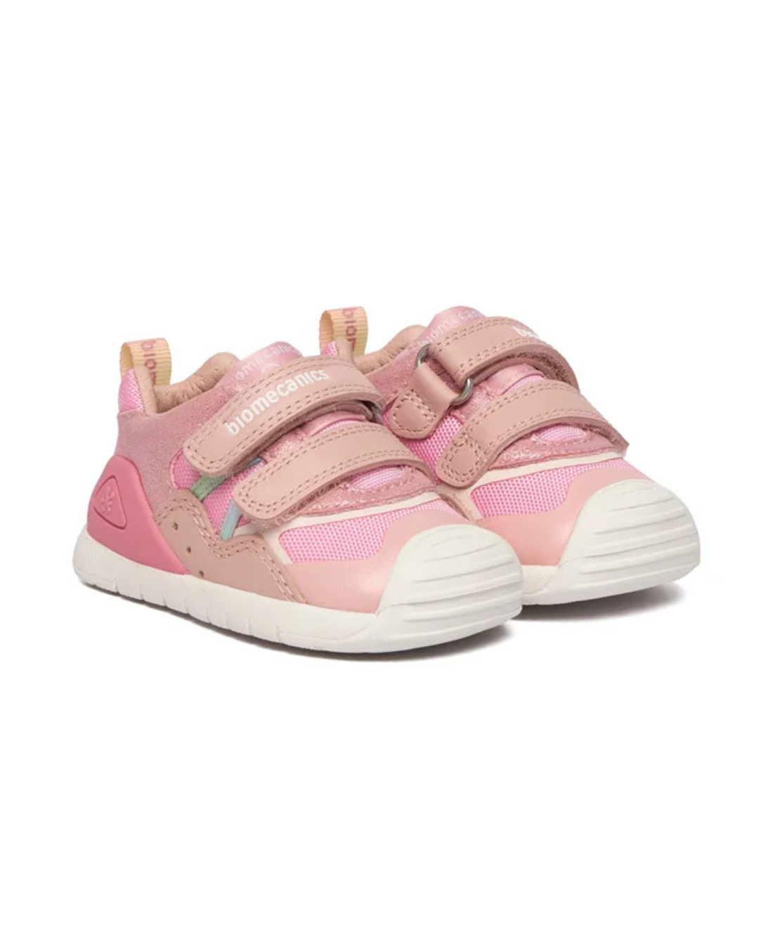 Biomecanics girls' pink leather trainer