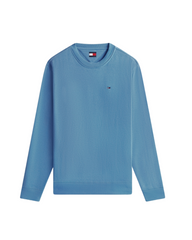 Tommy Jeans Mens Sweatshirt Regular S Flag Crew Blue Twilight