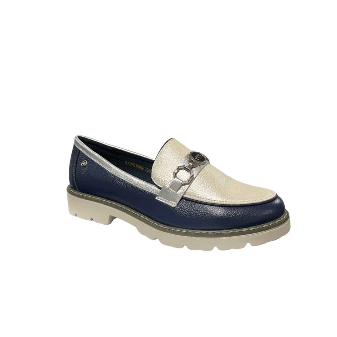Zanni & Co Womens Shoe Saphin Cobalt Trucco