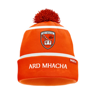 Mckeever kids' white and orange knitted hat