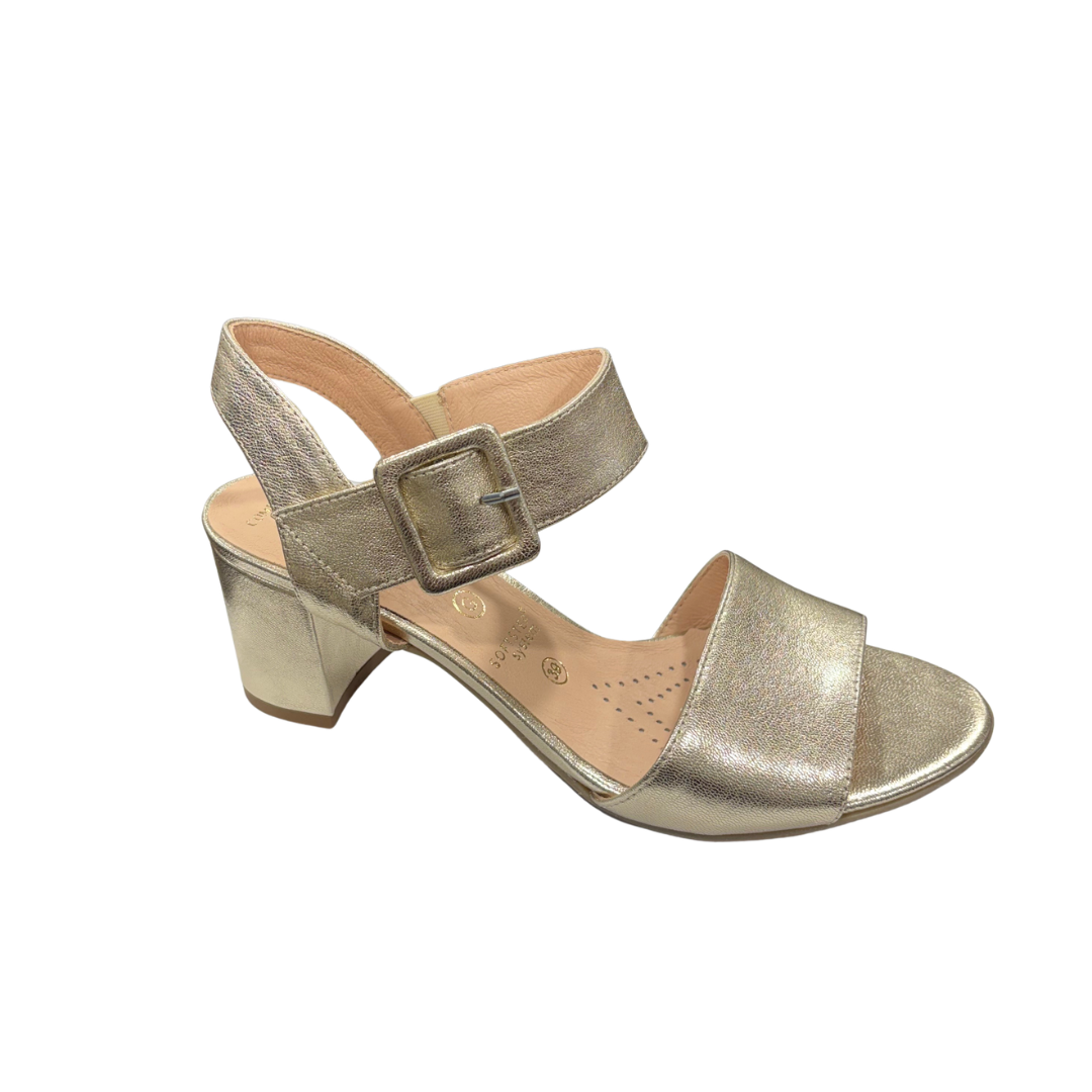 Bioeco Womens Shoe 4253 Gold Leather