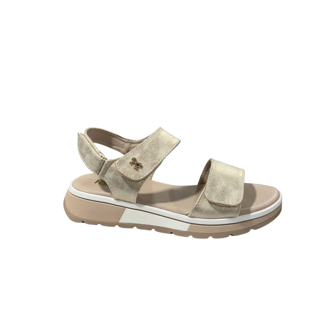 Redz Womens Sandal CF24SQ001 Beige/Gold