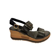 Zanni & Co women's black sandal with buckle