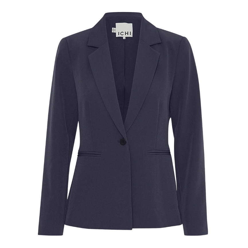 Ichi Womens Blazer Lexi Dark Navy