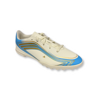 Adidas Junior Astro Turf Boot F50 Messi Club TF Ivory/Blue