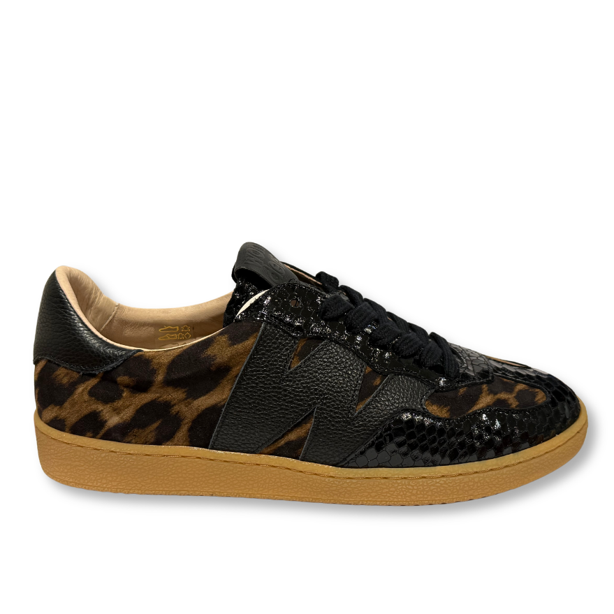 Wonders Womens Trainer AP-2010 Black/Tabaco